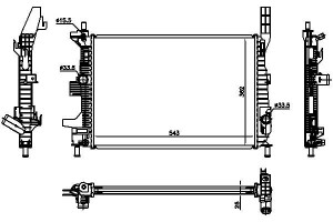 Chłodnica Silnika Ford C-max Ii Focus Iii Grand C-