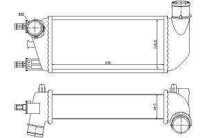 Intercooler Fiat 500 500 C Ford Ka 1.2/1.3d 07.07-