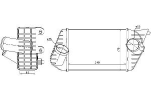 Intercooler Fiat Stilo 1.9d 10.01-08.08 Nissens