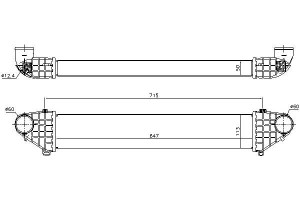 Intercooler Volvo C30 C70 Ii S40 Ii V50 2.5 01.04-