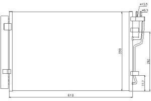 Skraplacz Klimatyzacji Hyundai Elantra I30 Kia Cee