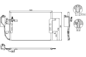 Skraplacz Klimatyzacji Mercedes A (w168) Vaneo (41