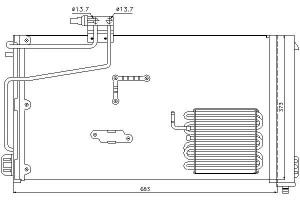 Skraplacz Klimatyzacji Mercedes C (cl203) C T-mode