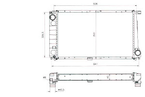 Chłodnica Bmw E36 318tds 95- Nrf