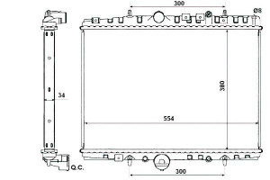 Chłodnica Citroen C5 2,0hdi Nrf