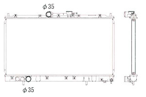 Chłodnica Mitsubishi Galant 96- Skrzynia Manualna