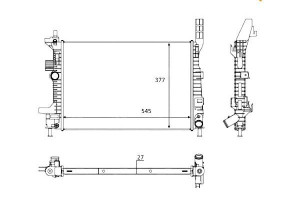Chłodnica Ford Focus 1.6 Tdci 11- Nrf
