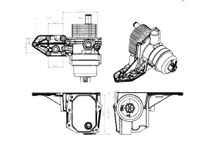 Chłodnica Oleju Ford Transit 2.2d 06- Nrf