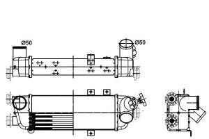 Intercooler Kia Ceed 1,6crdi 12 06- Nrf