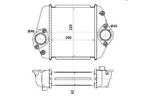 Intercooler Mazda 6 09- 2,2d Nrf