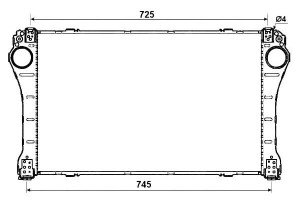 Intercooler Toyota Verso 2.2d 04.09-08.18 Nrf