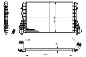 Intercooler Vw Golf 6 1,6tdi-2,0tdi Nrf