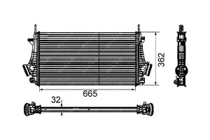 Intercooler Opel Insignia 08- Nrf