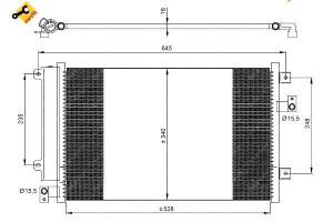 Skraplacz Klimatyzacji Fiat Multipla 1,9d 02- Nrf