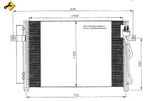 Skraplacz Klimatyzacji Hyundai Getz 03- 1,5crd Nrf