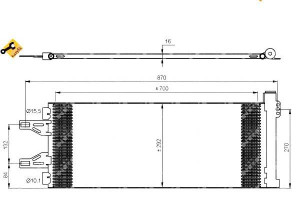 Skraplacz Klimatyzacji Fiat Ducato 06- Nrf