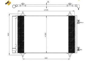 Skraplacz Klimatyzacji Fiat Scudo 07- Nrf