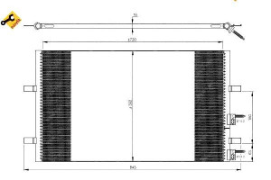 Skraplacz Klimatyzacji Ford Transit 06- Nrf