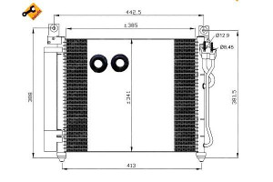 Skraplacz Klimatyzacji Kia Picanto 04- Nrf