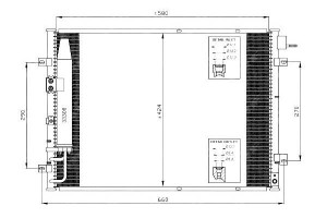 Skraplacz Klimatyzacji Kia Sorento 02- Nrf
