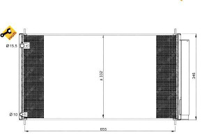 Skraplacz Klimatyzacji Toyota Auris 2,0 D4d 07- Nr
