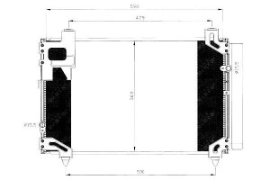 Skraplacz Klimatyzacji Toyota Avensis 2,0 D4d Nrf
