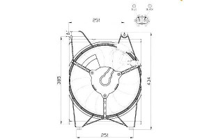 Wentylator Chłodnicy Kia Rio 05- Nrf