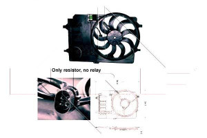 Wentylator Chłodnicy Mini Cooper 01-07 Nrf