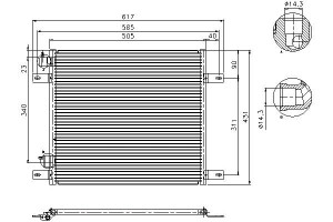 Skraplacz Klimatyzacji Daf 75 Cf Cf 65 Cf 75 Cf 85
