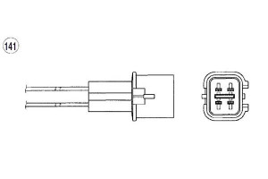 Sonda Lambda Mitsubishi Outlander 2,4 03- Ngk