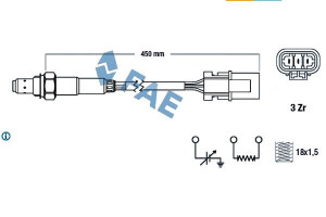 Sonda Lambda (ogrzewana) Nissan Almera I Micra Ii