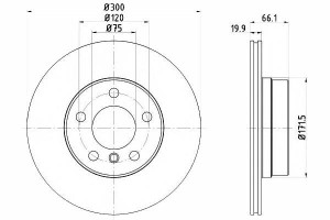 Tarcze Hamulcowe 2szt Bmw Tył 1 2 3 4 10- Textar