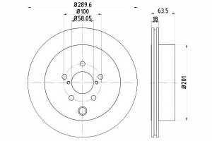 Tarcze Hamulcowe 2szt Subaru Tył Brz Outback 2,0 3