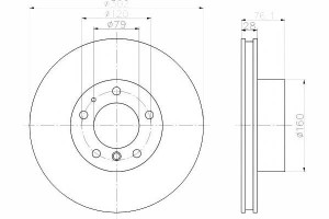 Tarcze Hamulcowe 2szt Bmw Przód E34 540 E32 730-75
