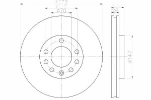 Tarcze Hamulcowe 2szt Opel Przód Corsa D 1,7cdti T