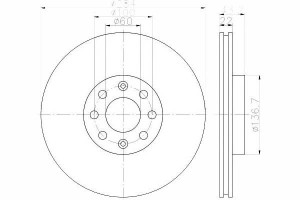 Tarcze Hamulcowe 2szt Opel Przód Opel Corsa D 1,3c