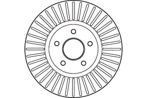 Tarcze Hamulcowe 2szt Ford Przód Mondeo 1,6-2,5 07
