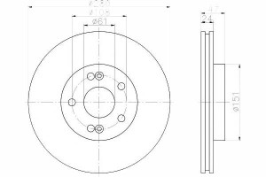 Tarcze Hamulcowe 2szt Renault Przód Laguna 01- 15