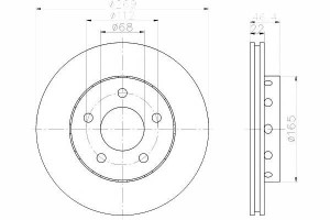 Tarcze Hamulcowe 2szt Vw Tył A8 99- 269x22mm Texta