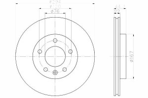 Tarcze Hamulcowe 2szt Vw Tył T5 03- 294mm Textar