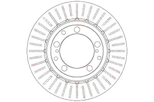 Tarcze Hamulcowe 2szt Porsche Tył 911 944 968 85-9