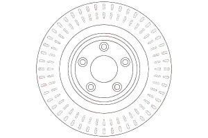 Tarcze Hamulcowe 2szt Jaguar Tył Xf 09- 2,0-5,0 S-