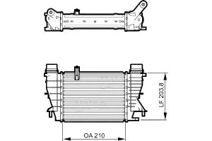 Intercooler Nissan Juke 1,5dci Tiida Valeo