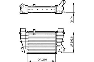 Intercooler Renault Modus 1,5dci Valeo