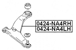 Wahacz Mitsubishi Przód Grandis 04-11 Pr Febest