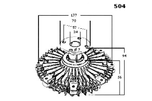 Sprzęgło Wiskozowe Mistubishi L200 05- Japanparts