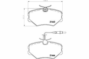 Klocki Hamulcowe P Peugeot 306 405 2.0 92-95 Texta
