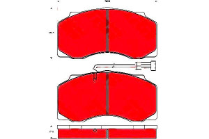 Klocki Hamulcowe Wabco Daf 45 55 Cb108-ct97 05.91-
