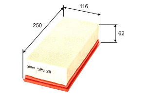 Filtr Powietrza Mcc Mitsubishi Valeo