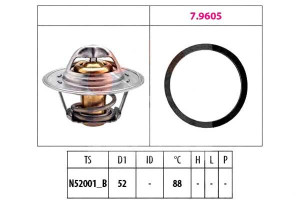 Termostat Facet Pel10016 Gts301 Th595588j